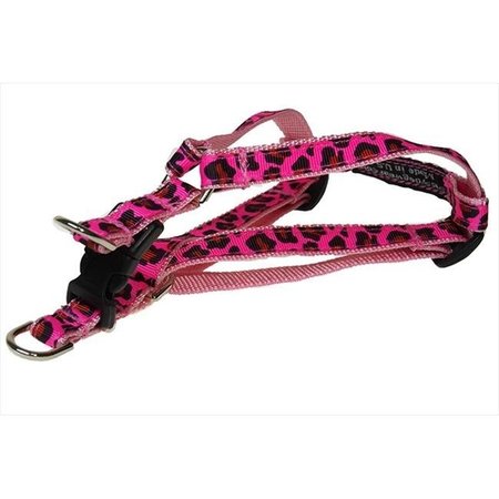 FLY FREE ZONE,INC. Leopard Dog Harness; Pink - Extra Small FL17647